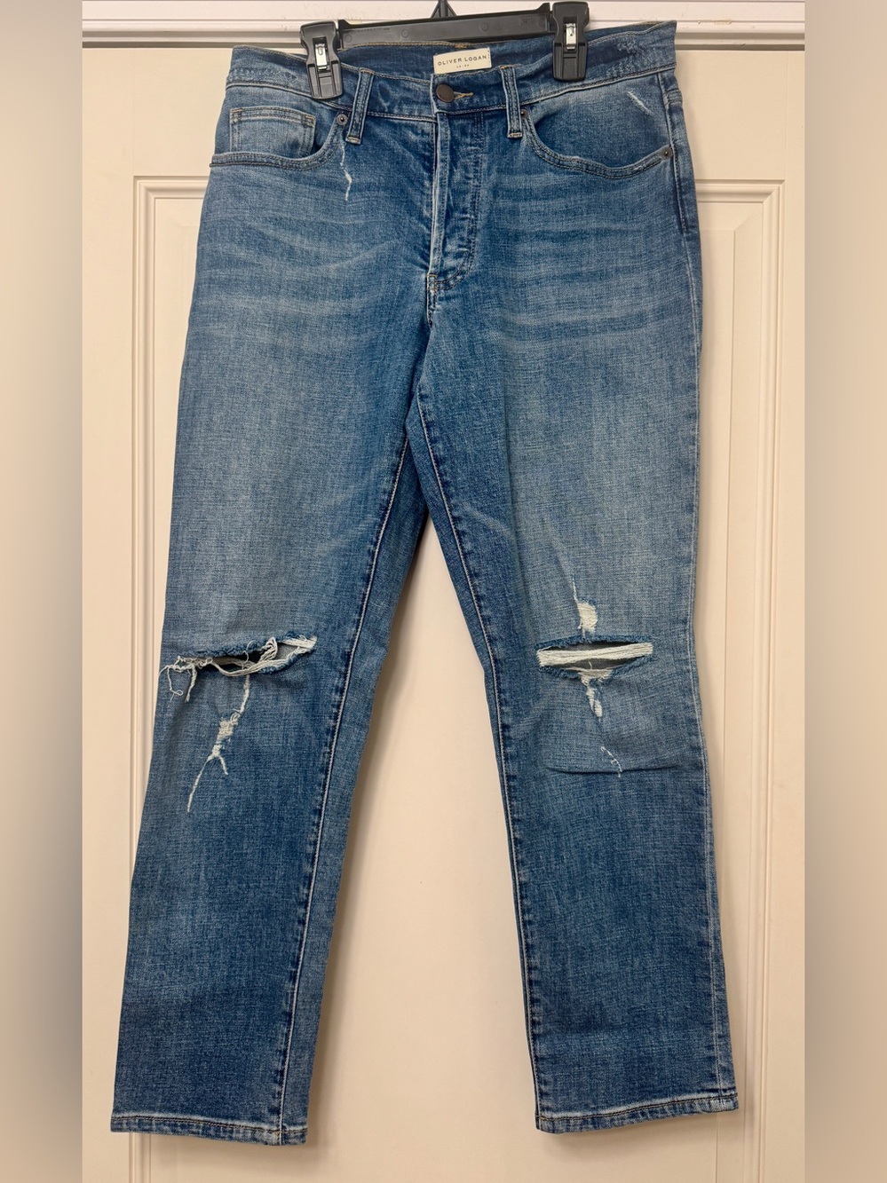 Oliver Logan Ludlow Jean Distressed Recycled Cotton 26